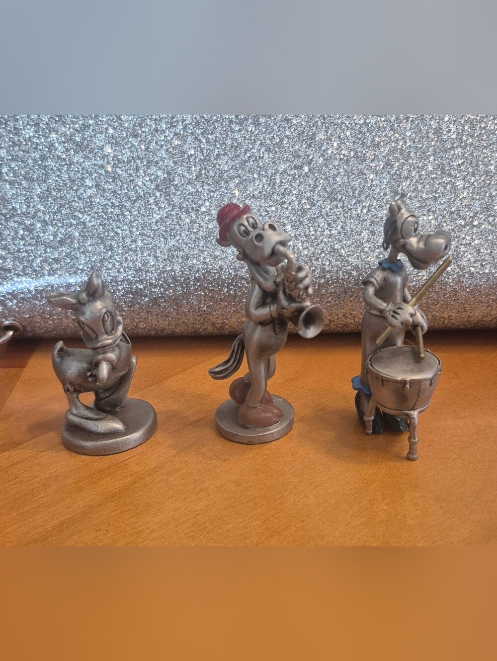 Vintage Hudson Fine Pewter Disney Daisy Duck Horace Clarabelle Cow Figurines Lot